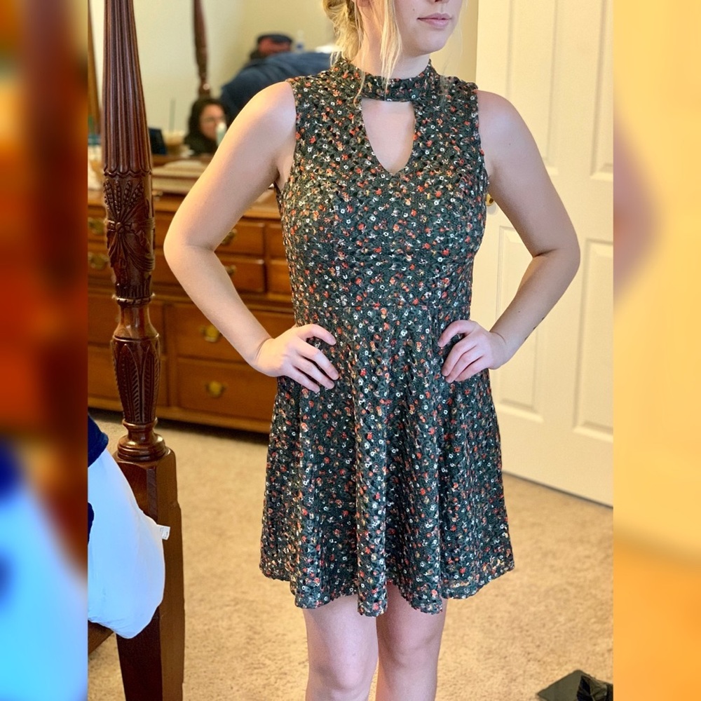 Fall Floral Dress
